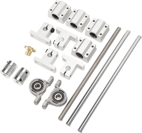 Aramox Linear Motion Shaft Kit - and Less Noisy - for Industrial Automation Equipment, 3D Printer, Engraving Machine - High Tensile Strength - 304 Stainless Steel Shaft (8-200) in Saudi Arabia