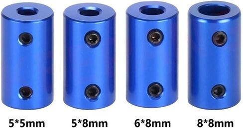 2pcs Aluminum Flexible Coupling Bore 5mm 6mm 8mm Bpre Coupling Motor Connector Sleeve Adapter for Motor Models(8mm to 8mm) in Saudi Arabia
