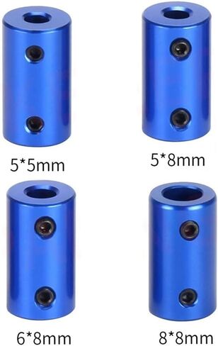 2pcs Aluminum Flexible Coupling Bore 5mm 6mm 8mm Bpre Coupling Motor Connector Sleeve Adapter for Motor Models(8mm to 8mm) in Saudi Arabia