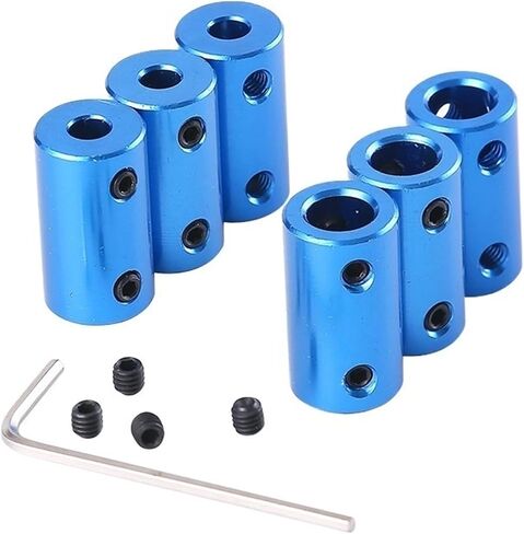 1pcs Stepper Motor Screw Coupling 3D Printer D14 L25 Aluminum Alloy Bore 3x5mm 4x6mm 5x8mm Blue Flexible Shaft Coupler(4 x 6mm) in Saudi Arabia
