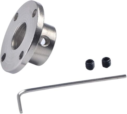 1pc Shaft Flange Coupler 3mm 3.17mm 4mm 5mm 6mm 6.35mm 7mm 8mm 10mm 11mm 12mm 14mm Rigid Coupling Guide Motor Connector(5MM bore) in Saudi Arabia
