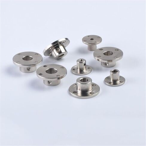 1pc Shaft Flange Coupler 3mm 3.17mm 4mm 5mm 6mm 6.35mm 7mm 8mm 10mm 11mm 12mm 14mm Rigid Coupling Guide Motor Connector(5MM bore) in Saudi Arabia