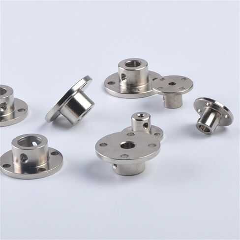 1pc Shaft Flange Coupler 3mm 3.17mm 4mm 5mm 6mm 6.35mm 7mm 8mm 10mm 11mm 12mm 14mm Rigid Coupling Guide Motor Connector(5MM bore) in Saudi Arabia