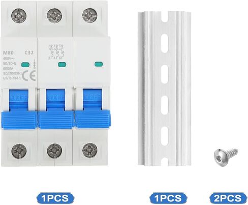 Meccanixity 1 PCS AC قاطع الدائرة المصغرة 3P 30A in Kuwait