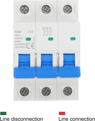 Meccanixity 1 PCS AC قاطع الدائرة المصغرة 3P 30A in Kuwait