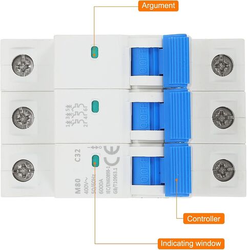 Meccanixity 1 PCS AC قاطع الدائرة المصغرة 3P 30A in Kuwait