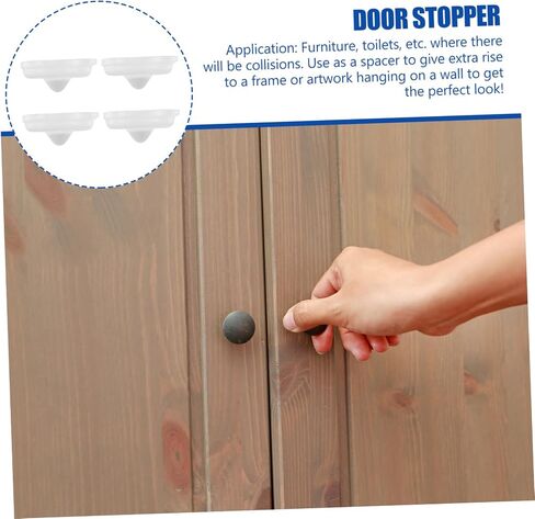 Homoyoyo 50pcs Transparent Adhesive Cabinet Door Bumpers Pads for -Collision Sound Dampening Furniture for Picture Frames and Tabletops in Saudi Arabia