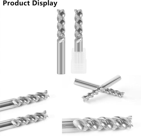 Carbide Square End Mill - 3 Flute 2mm Milling Cutter - High Feed U-Type Design - for Roughing and Finishing - for Milling Aluminum Applications – Professional Mill Bits Sets in Kuwait