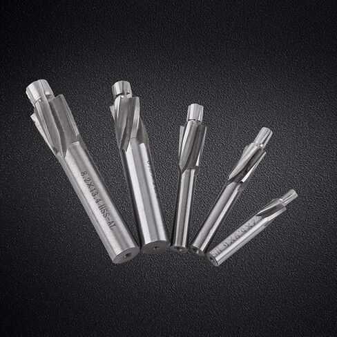 5PCS Counterbore Drill Bits Set, Hexagonal Counterbore Drill Bit, HSS-AL Straight Shank 4 Flutes End Mill Bits M3-M8 for Copper Aluminum Cast Iron in Saudi Arabia