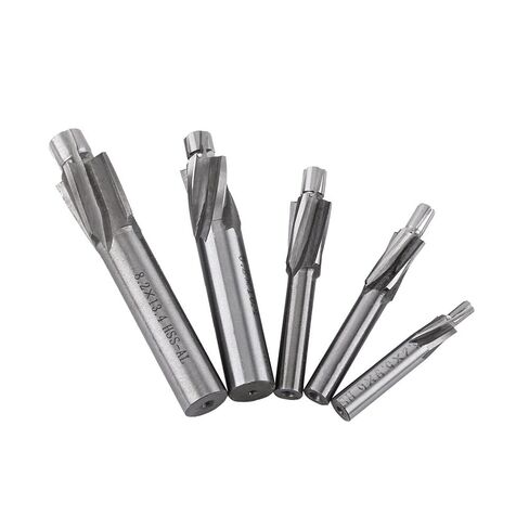 5PCS Counterbore Drill Bits Set, Hexagonal Counterbore Drill Bit, HSS-AL Straight Shank 4 Flutes End Mill Bits M3-M8 for Copper Aluminum Cast Iron in Saudi Arabia