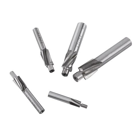 5PCS Counterbore Drill Bits Set, Hexagonal Counterbore Drill Bit, HSS-AL Straight Shank 4 Flutes End Mill Bits M3-M8 for Copper Aluminum Cast Iron in Saudi Arabia