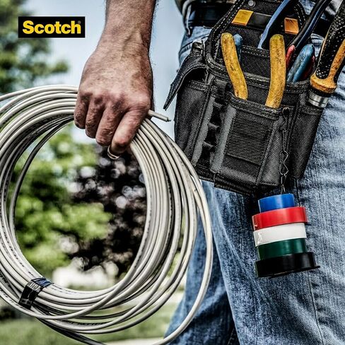 سكوتش فينيل لونيل ترميز الشريط الكهربائي 35 ، 3/4 في × 66 قدم ، أبيض in Saudi Arabia
