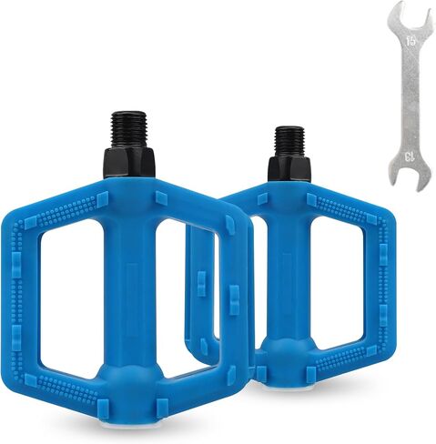 Meghna Kids Bike Pedal 1/2 بوصة خيط دواسات عالمية خفيفة الوزن غير متزايد من الدراجات للدراجة مسطحة من نايلون نايلون حجم للأطفال الدراجة الجبلية الدراجة الدراجة BMX Freestyle Flike Pike in Kuwait