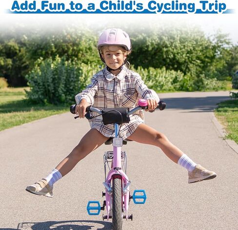 Meghna Kids Bike Pedal 1/2 بوصة خيط دواسات عالمية خفيفة الوزن غير متزايد من الدراجات للدراجة مسطحة من نايلون نايلون حجم للأطفال الدراجة الجبلية الدراجة الدراجة BMX Freestyle Flike Pike in Kuwait