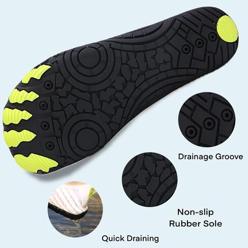 Hike Barefoot Shoes for Women Men, Water Shoes with Wide Toe Box, Non-Slip & Quick Dry Breathable Beach Pool Aqua Swim Surf Walking Shoes in Kuwait