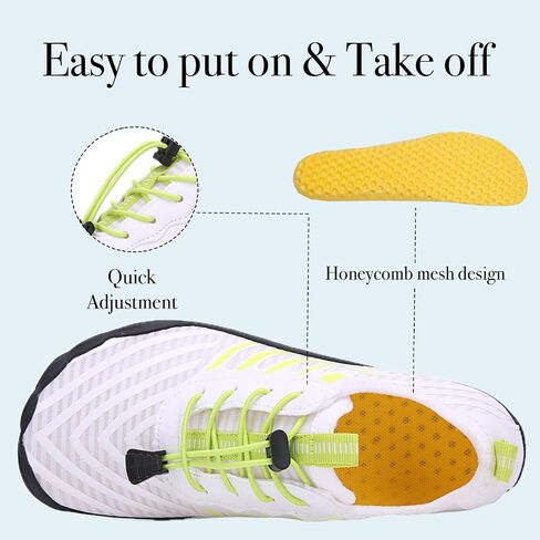 Hike Barefoot Shoes for Women Men, Water Shoes with Wide Toe Box, Non-Slip & Quick Dry Breathable Beach Pool Aqua Swim Surf Walking Shoes in Kuwait