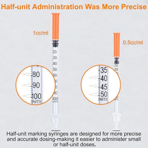 1ML/CC المحقنة U-100 32G 5/16 بوصة (8 مم) محقنة مختبر علمي ， حزمة ملفوفة بشكل فردي من 20 in Kuwait