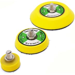 3 PCS 1 "2" 3 "في خطاف وسادة الدعم ولوحة دعم الحلقة 5/16" -24 Throug Da Air Random Orbital Pad Sander/Polisher Pad in Kuwait
