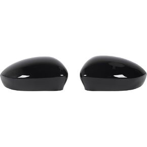 Side Rearview Mirror Cover Carbon Fiber Style for FI AT 500 2007 to 2020 Left Right Door Wing Mirror Cap Replacement (Carbon Fiber Style) in Saudi Arabia