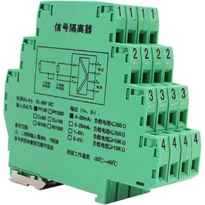 Pt1000 Thermocouple Transmitter Isolator K-Type Thermal Resistance Temperature Signal Converter 4-20ma Rtd Signal Isolator 0-5V(CU50 0-100C Input_Output 0-20MA) in Saudi Arabia