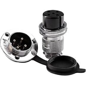 5sets M30 DF30 GX30 flange mounting 3-hole fixing aviation connector plug&socket 2Pin 3/4/5/6/7/8/910/11/12/14pin connectors(Color:GX DF30 7PIN) in Saudi Arabia