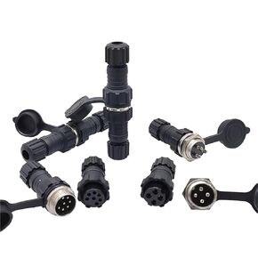 10Pcs Back Nut Connector GX16 M16 Back Nut Male Female Socket Docking 2-10pin(Back nut 6P 10PCS) in Kuwait