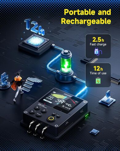 Donner Metronome Tuner, Rechargeable 3 In 1 Digital Metronome with Trainer Rhythm Mode, Tone Generator Tuners for Guitar, Bass, Violin, Ukulele, Chromatic, Piano, Flute, All Instruments, Black in Saudi Arabia