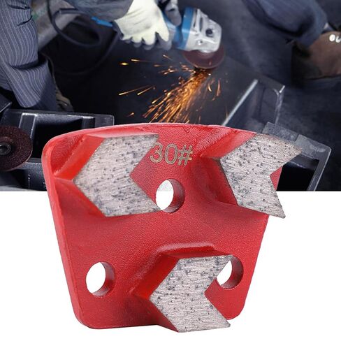 3PCS Trapezoid Diamond Grinding Disc Floor Grinding Pad #30 Grit Metal Scraper Concrete Floor Grinder in Saudi Arabia