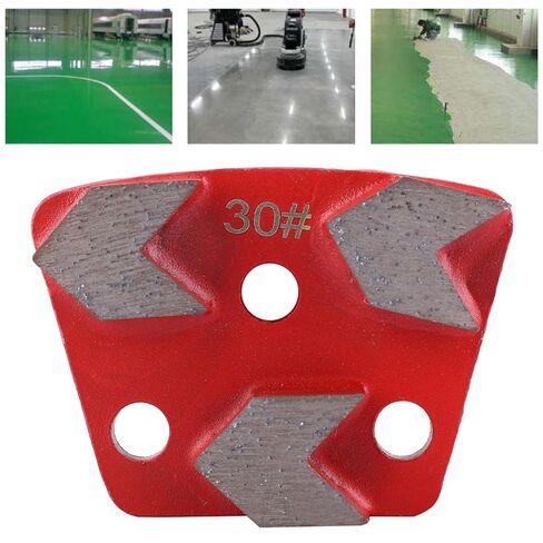 3PCS Trapezoid Diamond Grinding Disc Floor Grinding Pad #30 Grit Metal Scraper Concrete Floor Grinder in Saudi Arabia