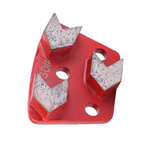 3PCS Trapezoid Diamond Grinding Disc Floor Grinding Pad #30 Grit Metal Scraper Concrete Floor Grinder in Saudi Arabia