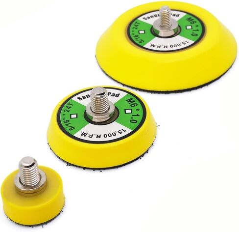 3 PCS 1 "2" 3 "في خطاف وسادة الدعم ولوحة دعم الحلقة 5/16" -24 Throug Da Air Random Orbital Pad Sander/Polisher Pad in Kuwait
