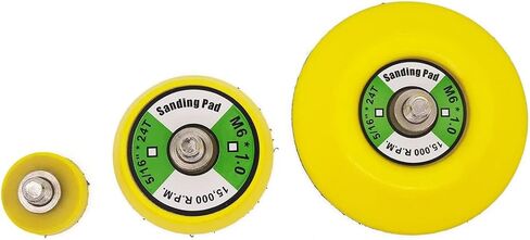 3 PCS 1 "2" 3 "في خطاف وسادة الدعم ولوحة دعم الحلقة 5/16" -24 Throug Da Air Random Orbital Pad Sander/Polisher Pad in Kuwait