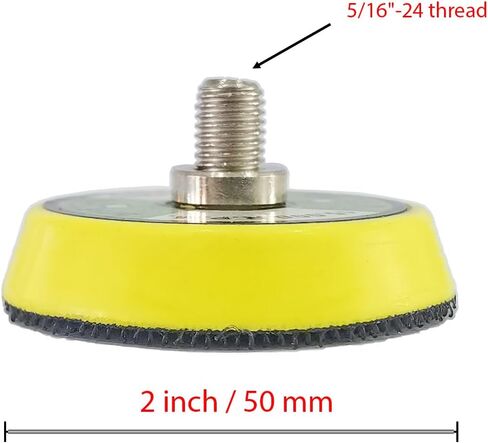 3 PCS 1 "2" 3 "في خطاف وسادة الدعم ولوحة دعم الحلقة 5/16" -24 Throug Da Air Random Orbital Pad Sander/Polisher Pad in Kuwait