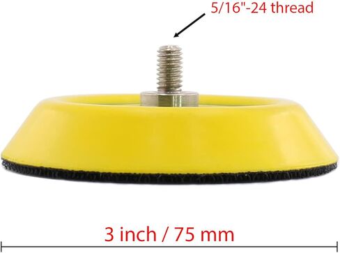 3 PCS 1 "2" 3 "في خطاف وسادة الدعم ولوحة دعم الحلقة 5/16" -24 Throug Da Air Random Orbital Pad Sander/Polisher Pad in Kuwait