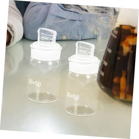 ABOOFAN Laboratory Weighing Bottle Borosilicate Glass Chemistry Tool for Accurate Sample Measurement for Lab Use and Classroom Experiments in Saudi Arabia