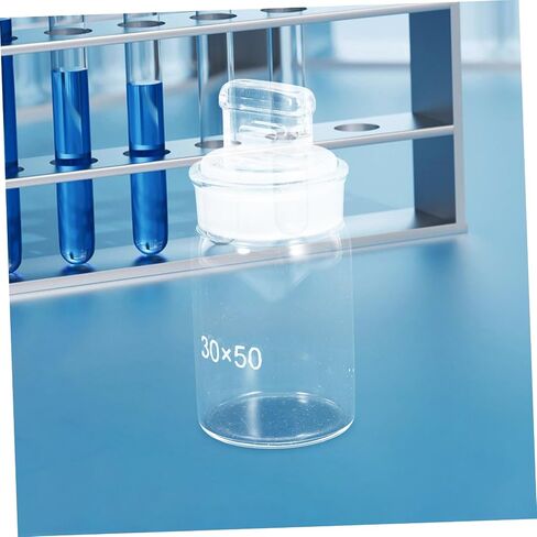 ABOOFAN Laboratory Weighing Bottle Borosilicate Glass Chemistry Tool for Accurate Sample Measurement for Lab Use and Classroom Experiments in Saudi Arabia