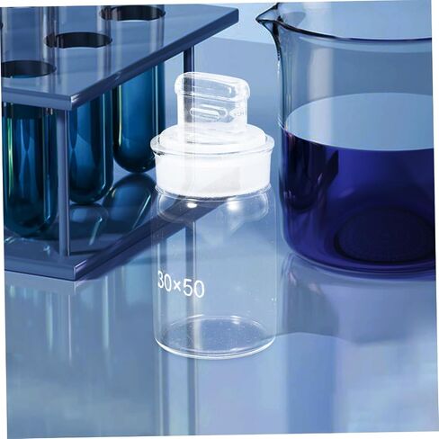 ABOOFAN Laboratory Weighing Bottle Borosilicate Glass Chemistry Tool for Accurate Sample Measurement for Lab Use and Classroom Experiments in Saudi Arabia