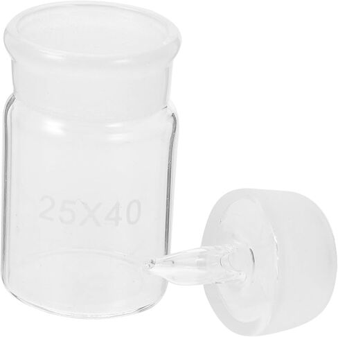 ABOOFAN Laboratory Weighing Bottle Clear Borosilicate Glass Practical Sampling Jar with Lid for Chemical and Biological Weighing in Saudi Arabia