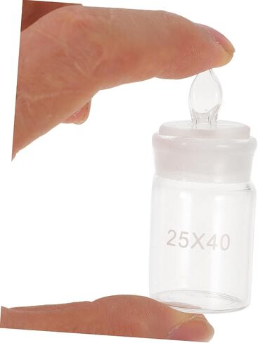 ABOOFAN Laboratory Weighing Bottle Clear Borosilicate Glass Practical Sampling Jar with Lid for Chemical and Biological Weighing in Saudi Arabia