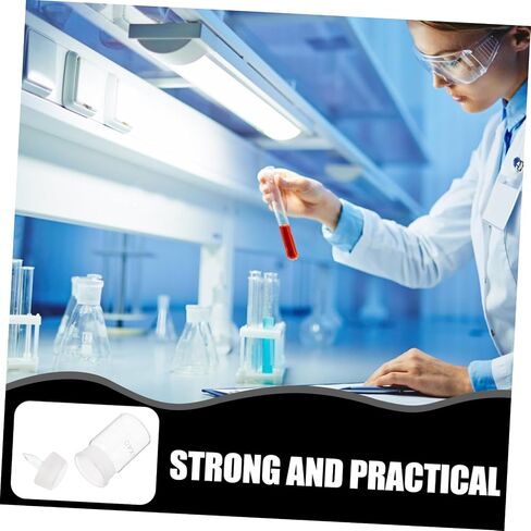 ABOOFAN Laboratory Weighing Bottle Clear Borosilicate Glass Practical Sampling Jar with Lid for Chemical and Biological Weighing in Saudi Arabia