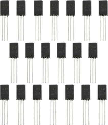 10 Pairs 3Pin Silicon PNP Transistors Kit 2SB647AC 2SD667AC B647A D667A Electrical Components Transistors Replacements Black in Saudi Arabia