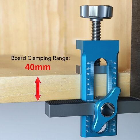 Yunseity Quick Door Alignment,Cabinet Door Installation Positioner Tool, 0-40mm Clamping Range, Drilling Locator with 6mm, 8mm, 10mm Drills Bit for Rebound Device Installation in Saudi Arabia