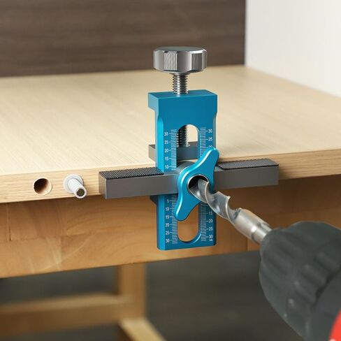 Yunseity Quick Door Alignment,Cabinet Door Installation Positioner Tool, 0-40mm Clamping Range, Drilling Locator with 6mm, 8mm, 10mm Drills Bit for Rebound Device Installation in Saudi Arabia
