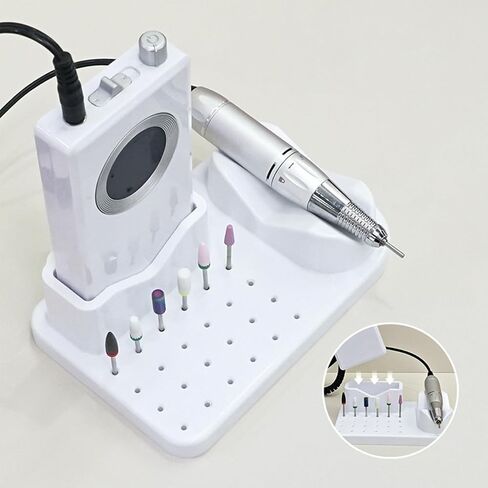 24Hole Nails Drill Machine & Bits Storage Box,Nails Drill Grinding Bit Organizers,Nails Drill Tool Displayer Holder Case in Saudi Arabia