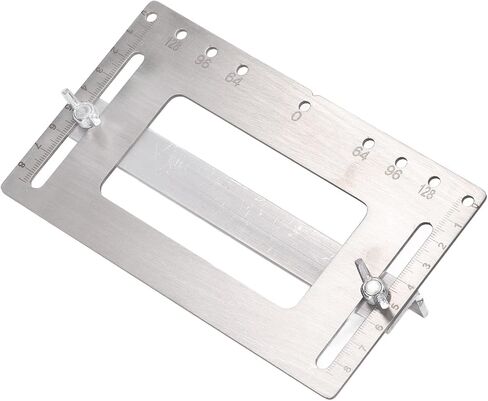 Hyuduo Stainless Steel Hole Locator Adjustable Punch Drill for Cabinet Door Handle Drawer Installation with Easy Adjustment Jig Tool for Accurate Drilling in Saudi Arabia