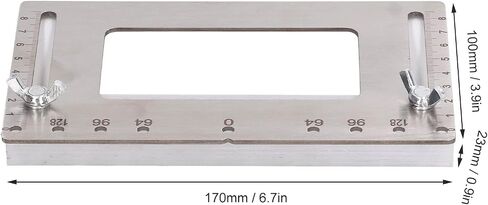 Hyuduo Stainless Steel Hole Locator Adjustable Punch Drill for Cabinet Door Handle Drawer Installation with Easy Adjustment Jig Tool for Accurate Drilling in Saudi Arabia