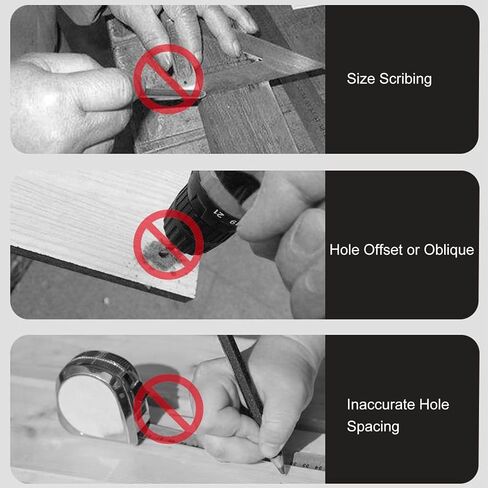 Hyuduo Stainless Steel Hole Locator Adjustable Punch Drill for Cabinet Door Handle Drawer Installation with Easy Adjustment Jig Tool for Accurate Drilling in Saudi Arabia