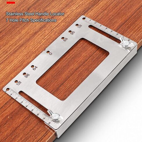 Hyuduo Stainless Steel Hole Locator Adjustable Punch Drill for Cabinet Door Handle Drawer Installation with Easy Adjustment Jig Tool for Accurate Drilling in Saudi Arabia