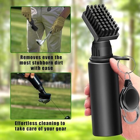 Golf Club Brush, Golf Club Cleaner with Water Bottle, 3PCS Microfiber Golf Towel for Bags Ball Cleaner Brush Grip Cleaner Essential Accessories in Saudi Arabia