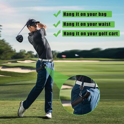Golf Club Brush, Golf Club Cleaner with Water Bottle, 3PCS Microfiber Golf Towel for Bags Ball Cleaner Brush Grip Cleaner Essential Accessories in Saudi Arabia